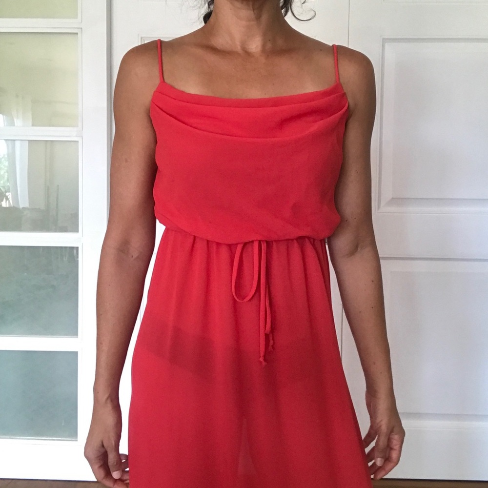 Vintage 70’s sheer red dress Roberta LTD 💃🏻 - Picture 5 of 11